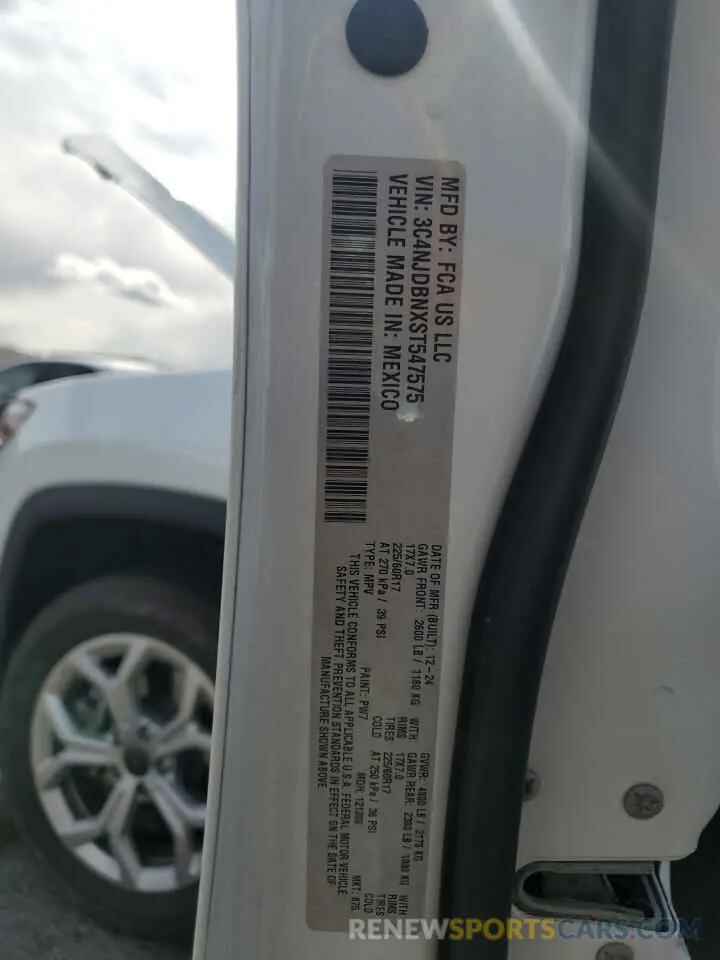 13 Photograph of a damaged car 3C4NJDBNXST547575 JEEP COMPASS 2025