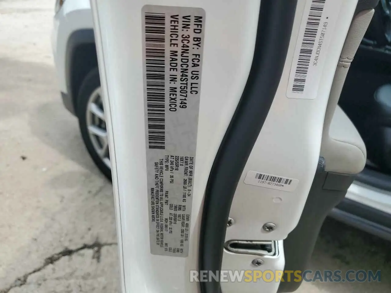 13 Photograph of a damaged car 3C4NJDCN4ST507149 JEEP COMPASS 2025