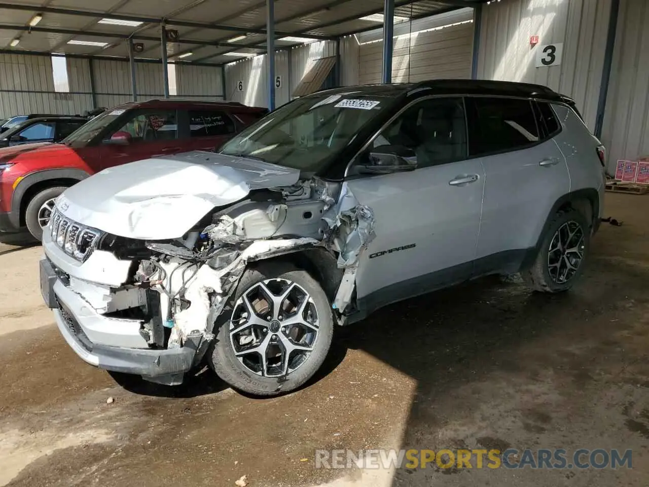 1 Photograph of a damaged car 3C4NJDCN4ST510097 JEEP COMPASS 2025