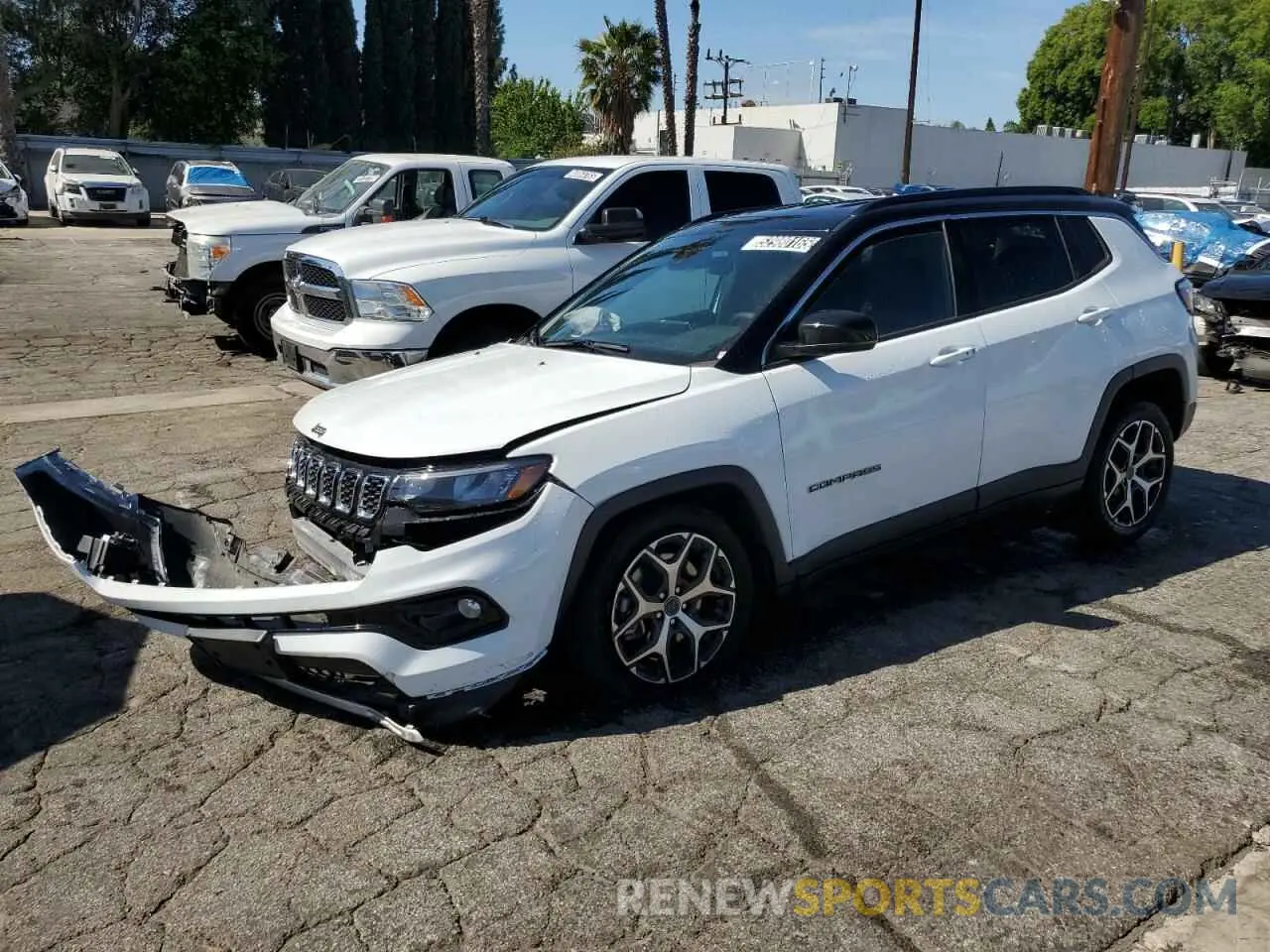 1 Photograph of a damaged car 3C4NJDCN5ST510724 JEEP COMPASS 2025