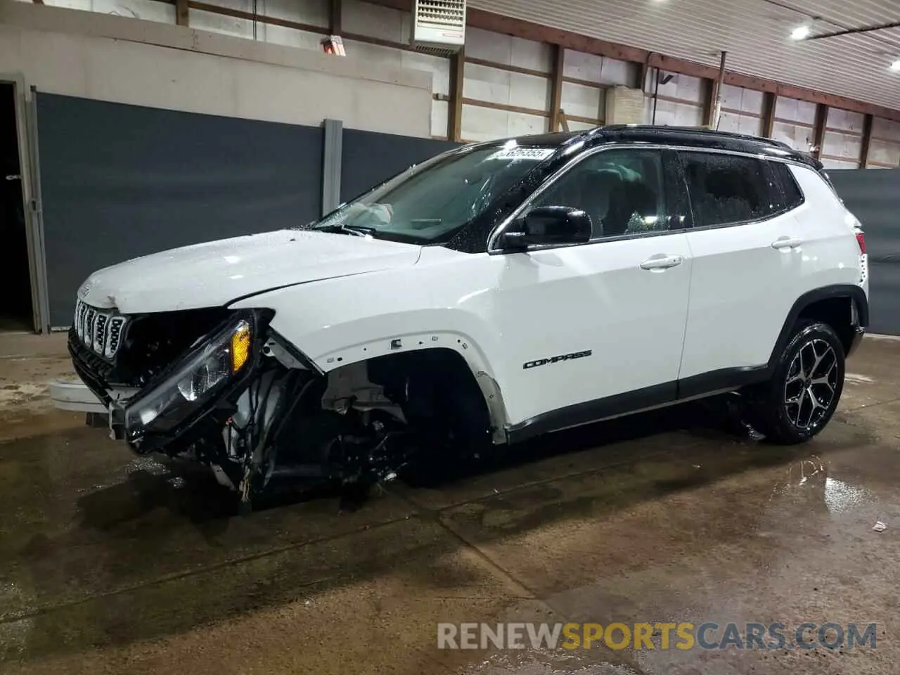 1 Photograph of a damaged car 3C4NJDCN6ST523580 JEEP COMPASS 2025