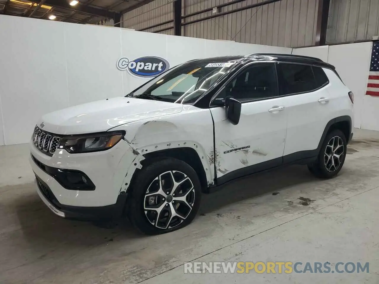 1 Photograph of a damaged car 3C4NJDCN8ST522849 JEEP COMPASS 2025
