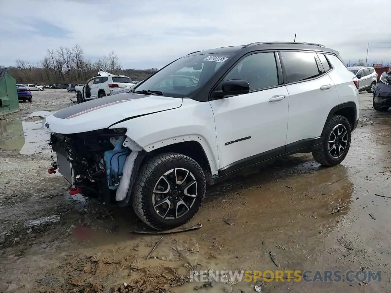 1 Photograph of a damaged car 3C4NJDDN6ST523447 JEEP COMPASS 2025