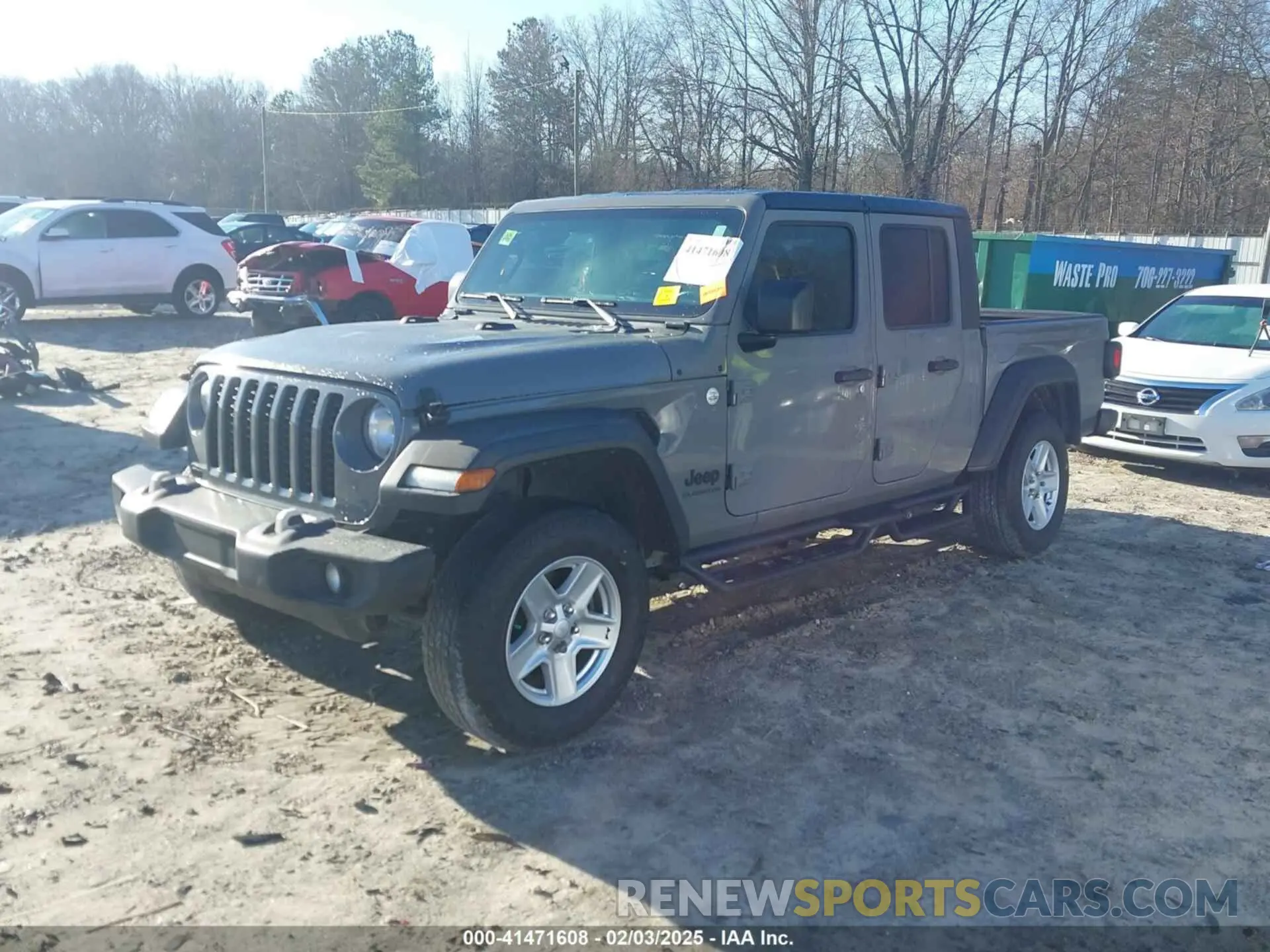 2 Photograph of a damaged car 1C6HJTAG0LL211030 JEEP GLADIATOR 2020