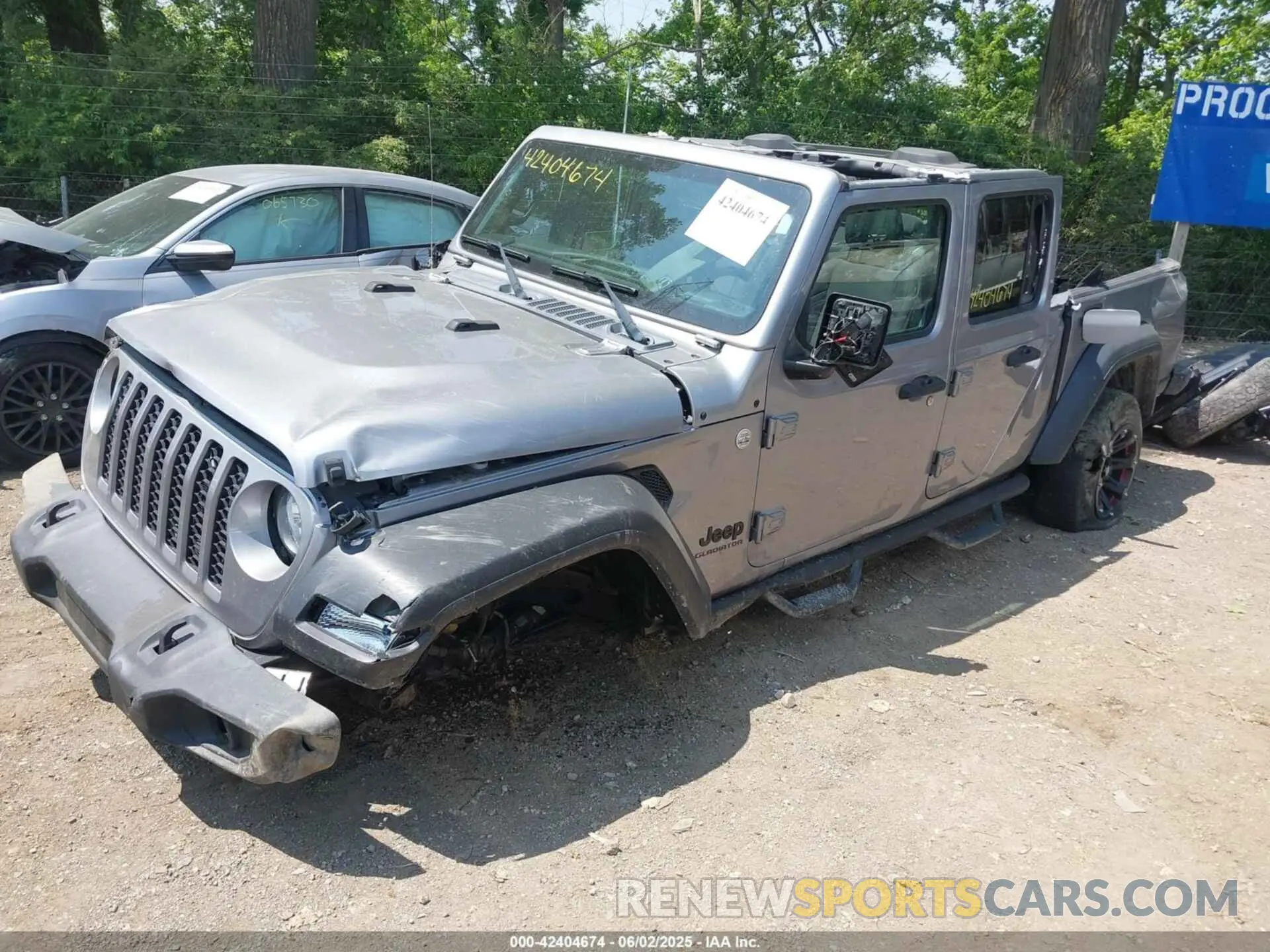 2 Photograph of a damaged car 1C6HJTAG1LL112961 JEEP GLADIATOR 2020