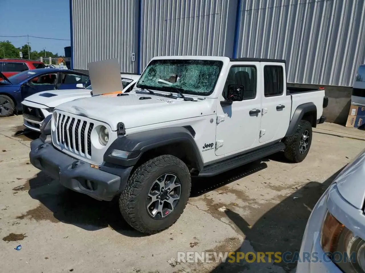 1 Photograph of a damaged car 1C6HJTAG1LL147810 JEEP GLADIATOR 2020
