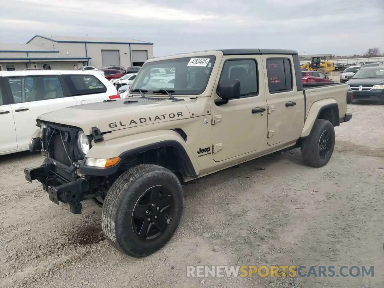 1 Photograph of a damaged car 1C6HJTAG1LL187076 JEEP GLADIATOR 2020