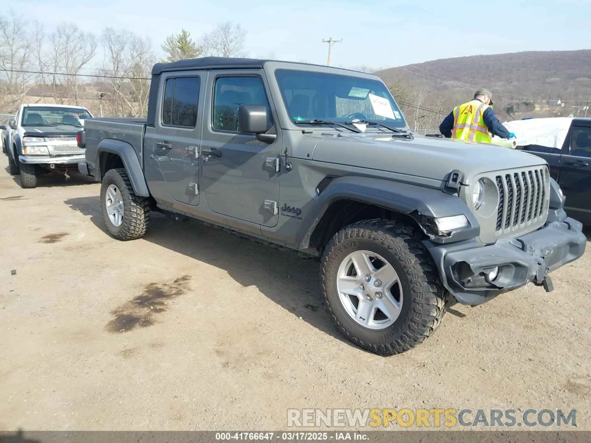 1 Photograph of a damaged car 1C6HJTAG2LL157701 JEEP GLADIATOR 2020