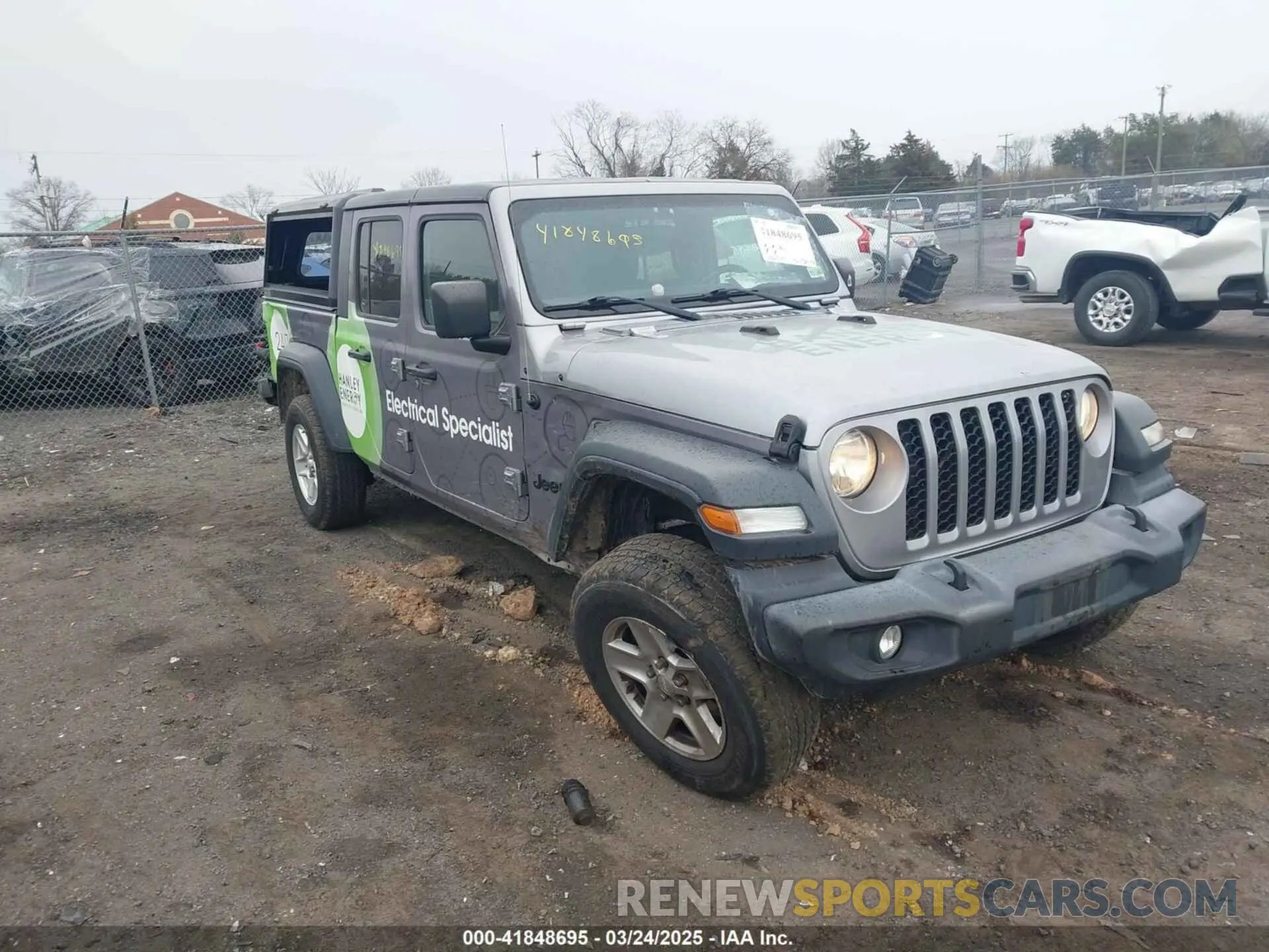 1 Photograph of a damaged car 1C6HJTAG2LL175020 JEEP GLADIATOR 2020