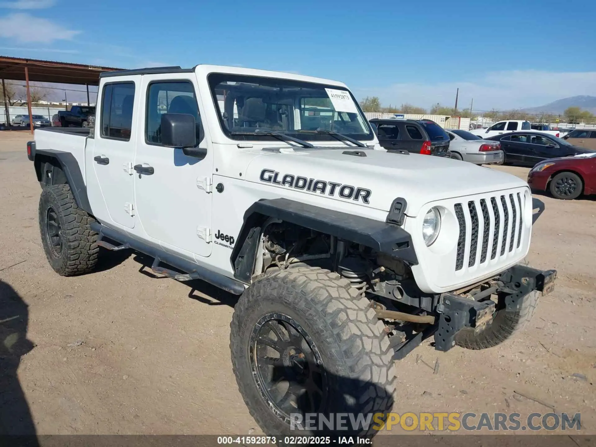 1 Photograph of a damaged car 1C6HJTAG3LL126683 JEEP GLADIATOR 2020