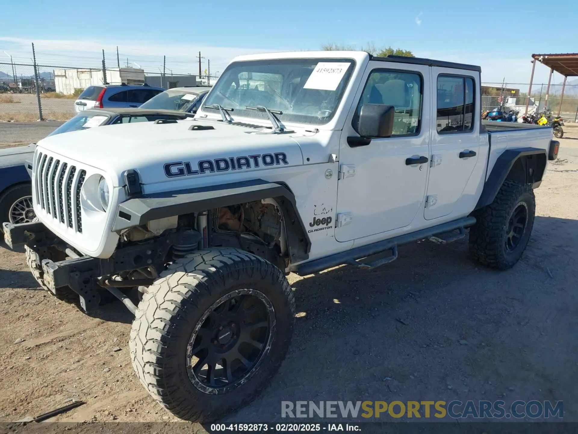 2 Photograph of a damaged car 1C6HJTAG3LL126683 JEEP GLADIATOR 2020