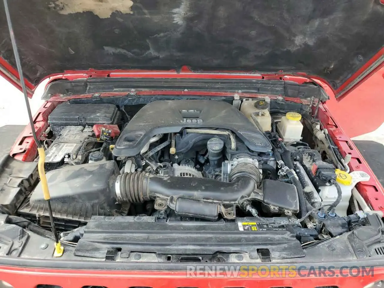 11 Photograph of a damaged car 1C6HJTAG3LL147811 JEEP GLADIATOR 2020