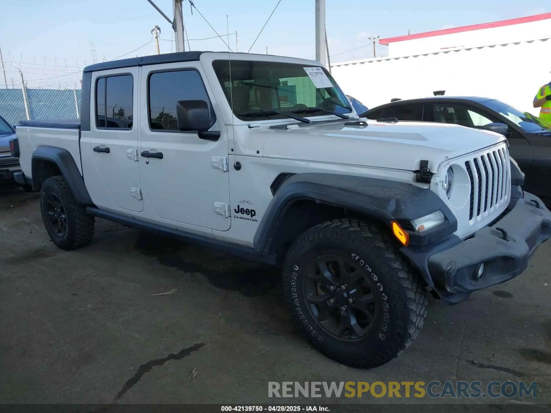 1 Photograph of a damaged car 1C6HJTAG3LL197401 JEEP GLADIATOR 2020