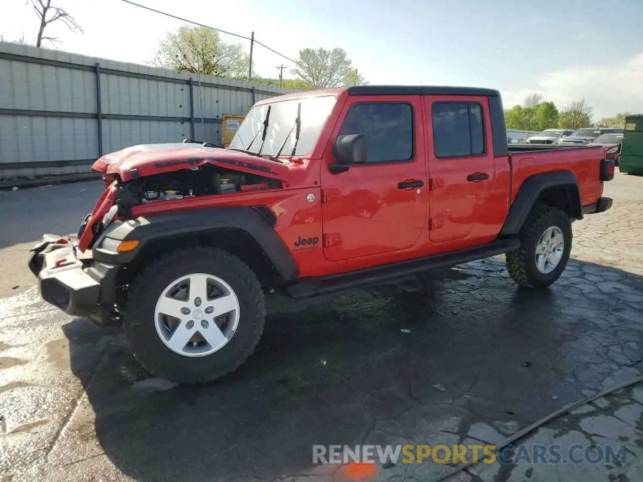 1 Photograph of a damaged car 1C6HJTAG4LL162110 JEEP GLADIATOR 2020
