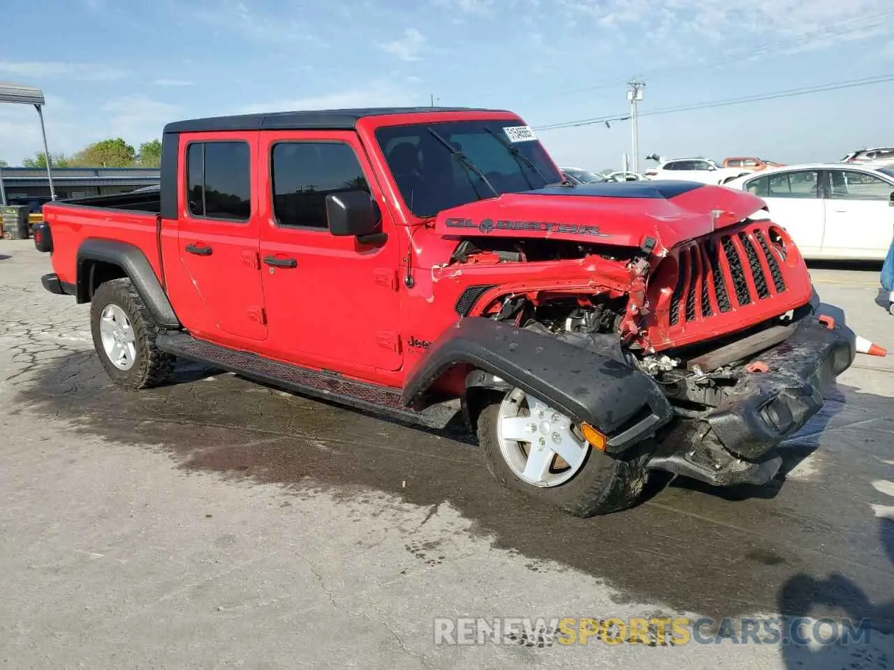 4 Photograph of a damaged car 1C6HJTAG4LL162110 JEEP GLADIATOR 2020