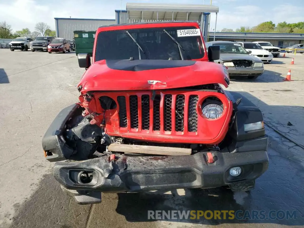 5 Photograph of a damaged car 1C6HJTAG4LL162110 JEEP GLADIATOR 2020