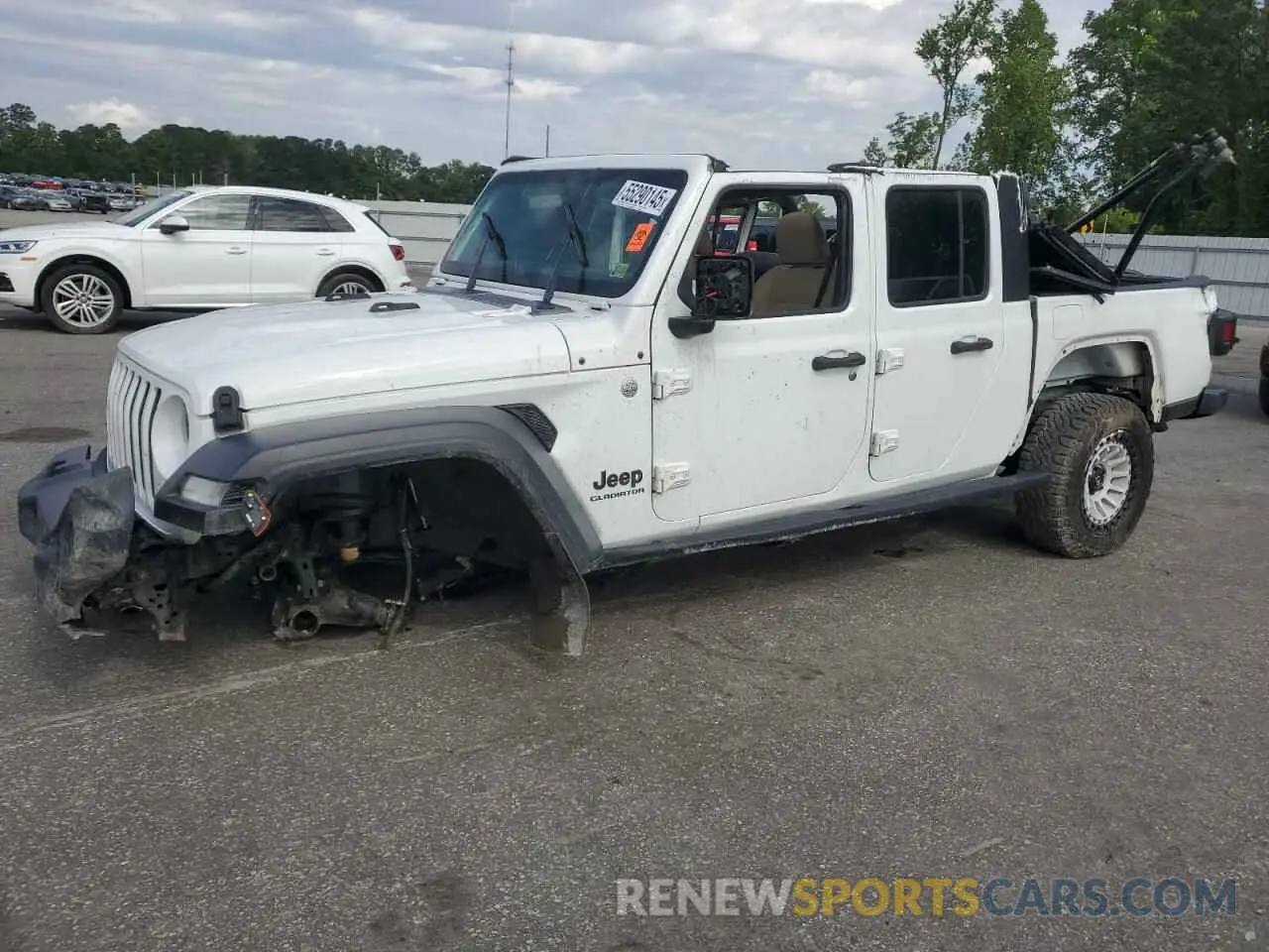 1 Photograph of a damaged car 1C6HJTAG5LL109304 JEEP GLADIATOR 2020