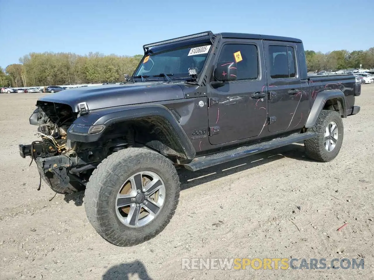 1 Photograph of a damaged car 1C6HJTAG5LL142030 JEEP GLADIATOR 2020