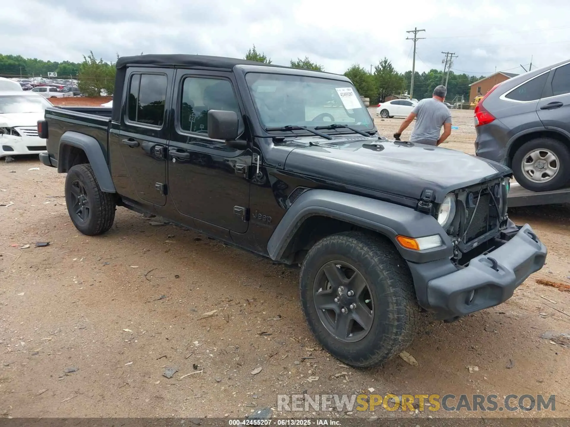 1 Photograph of a damaged car 1C6HJTAG6LL127634 JEEP GLADIATOR 2020