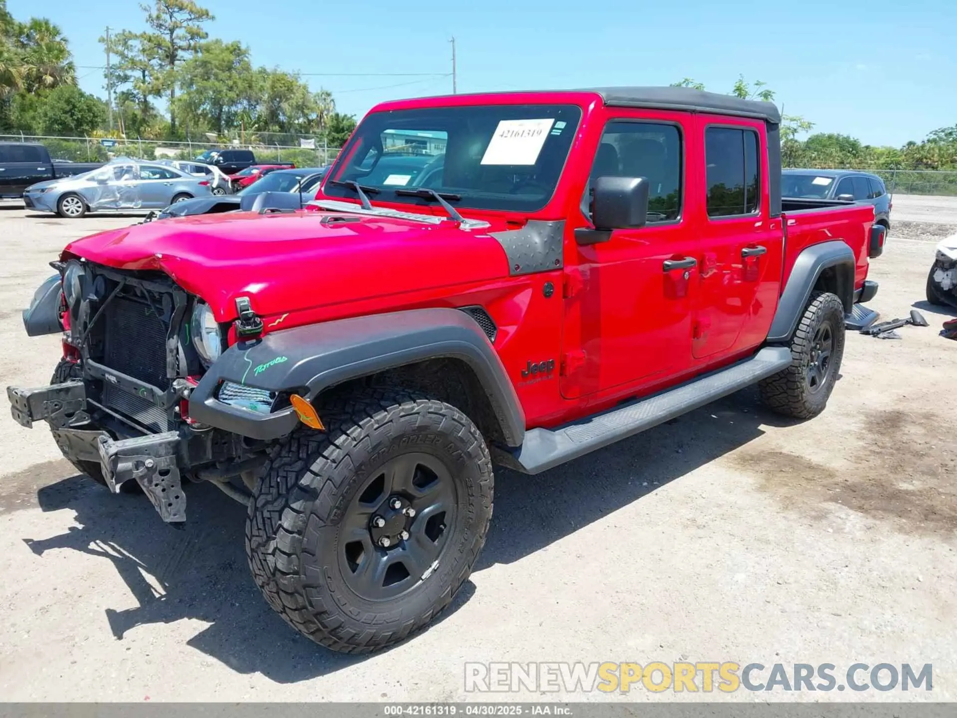 2 Photograph of a damaged car 1C6HJTAG6LL194119 JEEP GLADIATOR 2020