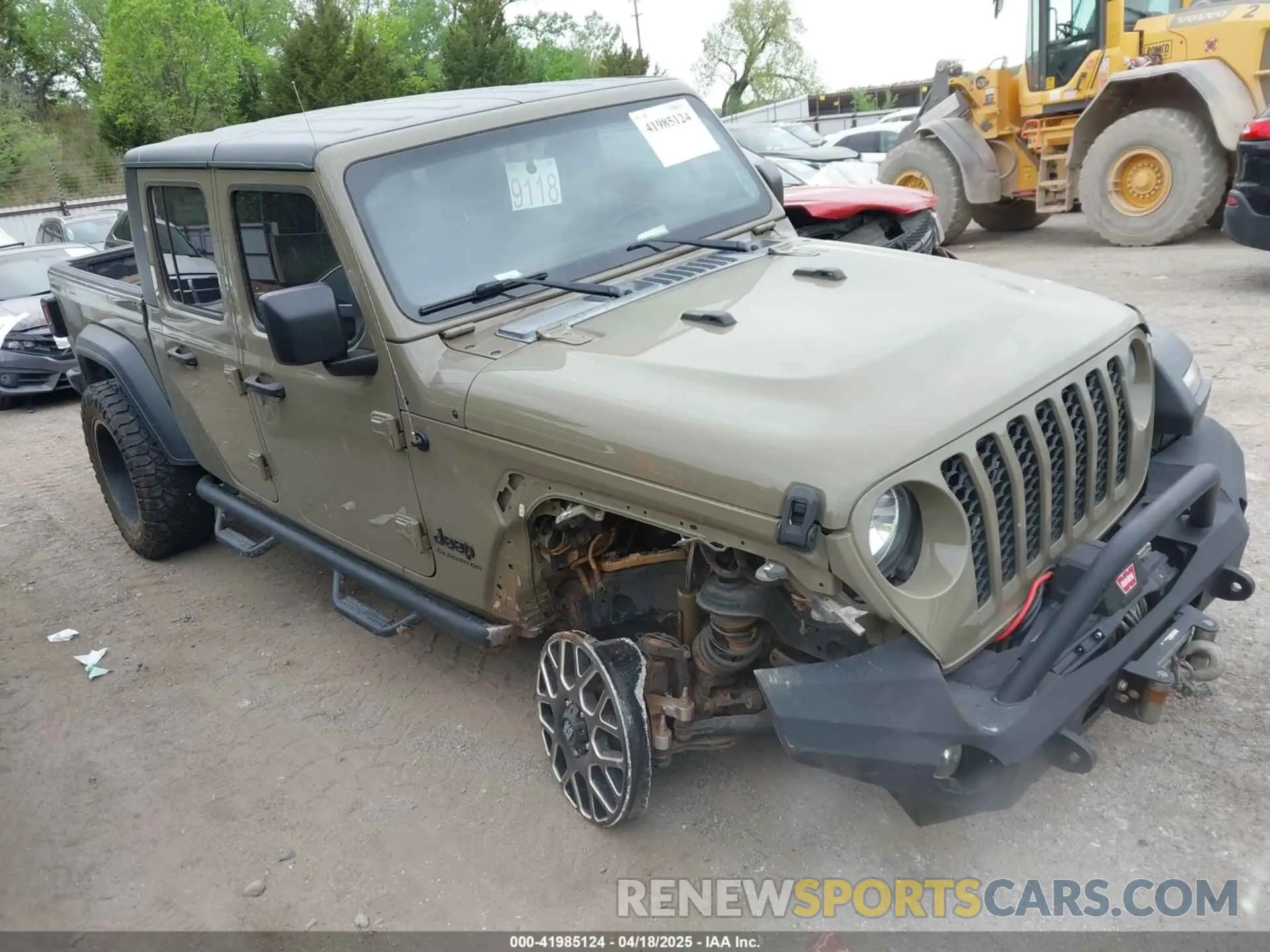 1 Photograph of a damaged car 1C6HJTAG6LL194671 JEEP GLADIATOR 2020