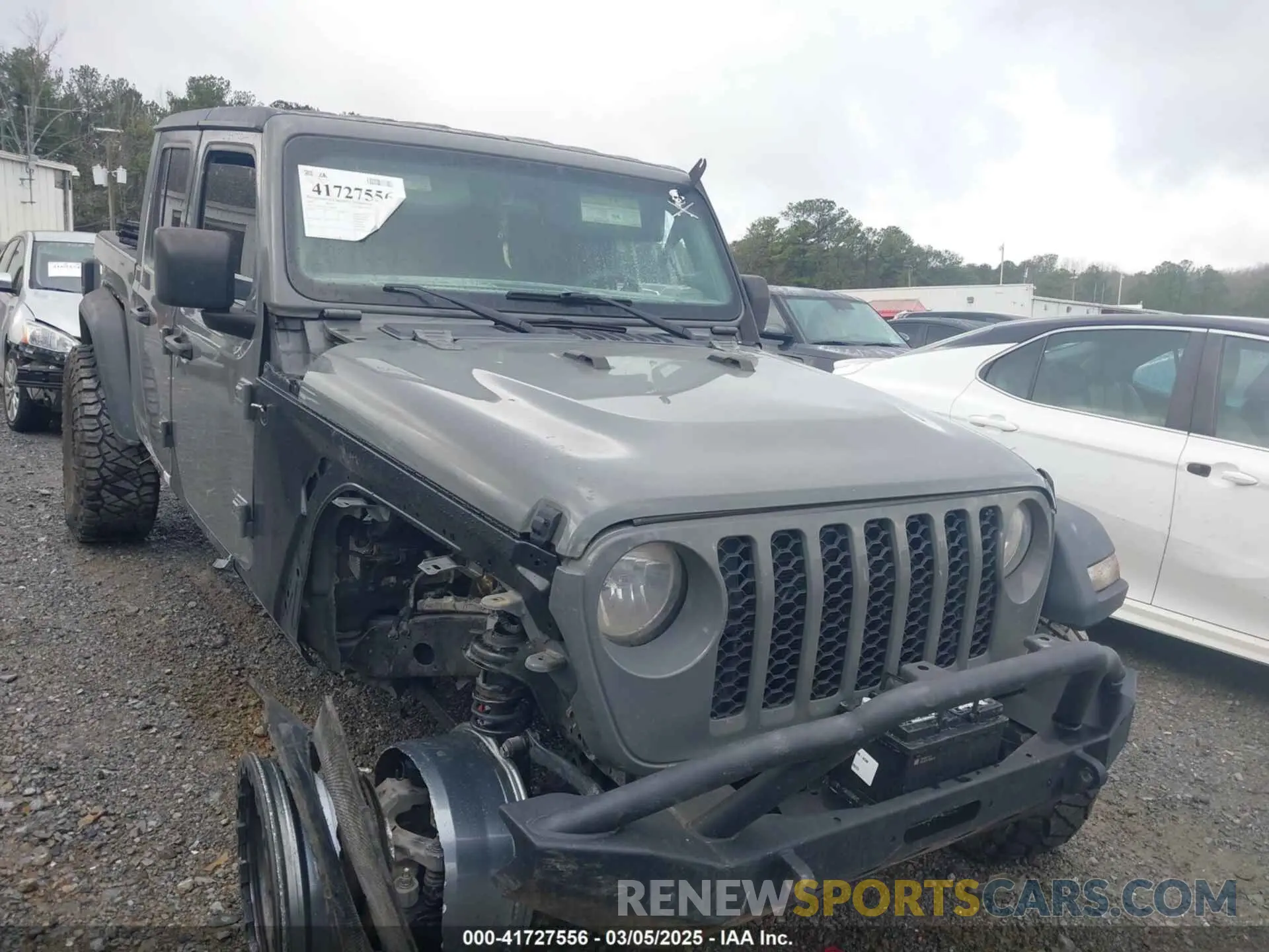 1 Photograph of a damaged car 1C6HJTAG6LL198543 JEEP GLADIATOR 2020