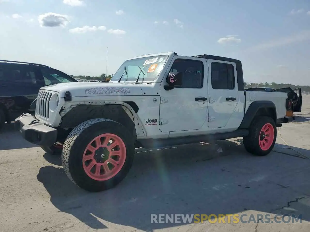 1 Photograph of a damaged car 1C6HJTAG8LL121995 JEEP GLADIATOR 2020