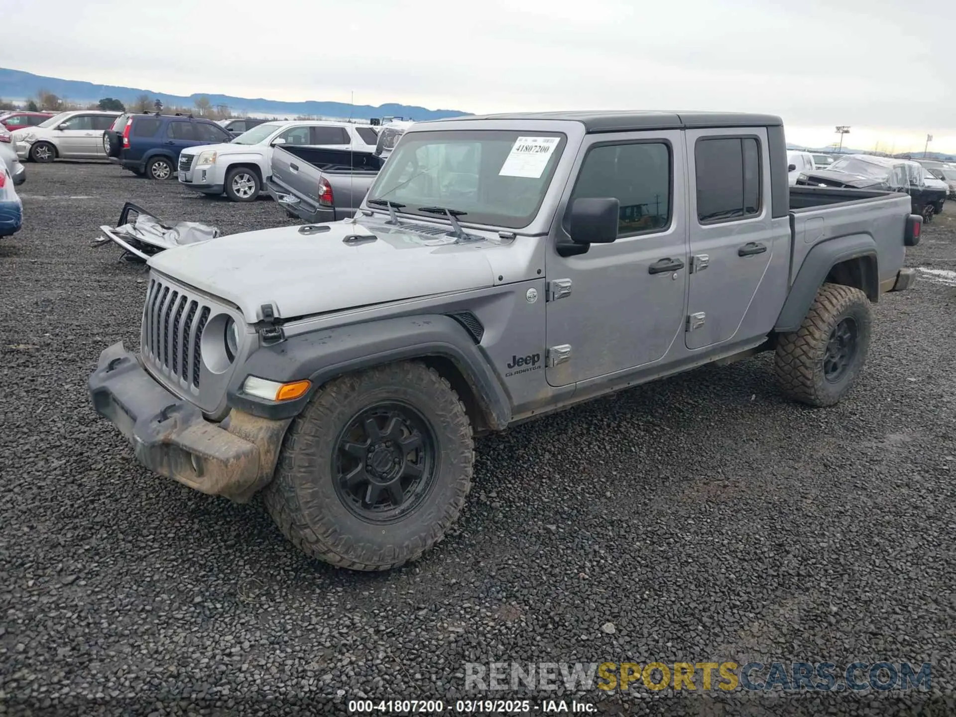 2 Photograph of a damaged car 1C6HJTAG8LL130311 JEEP GLADIATOR 2020