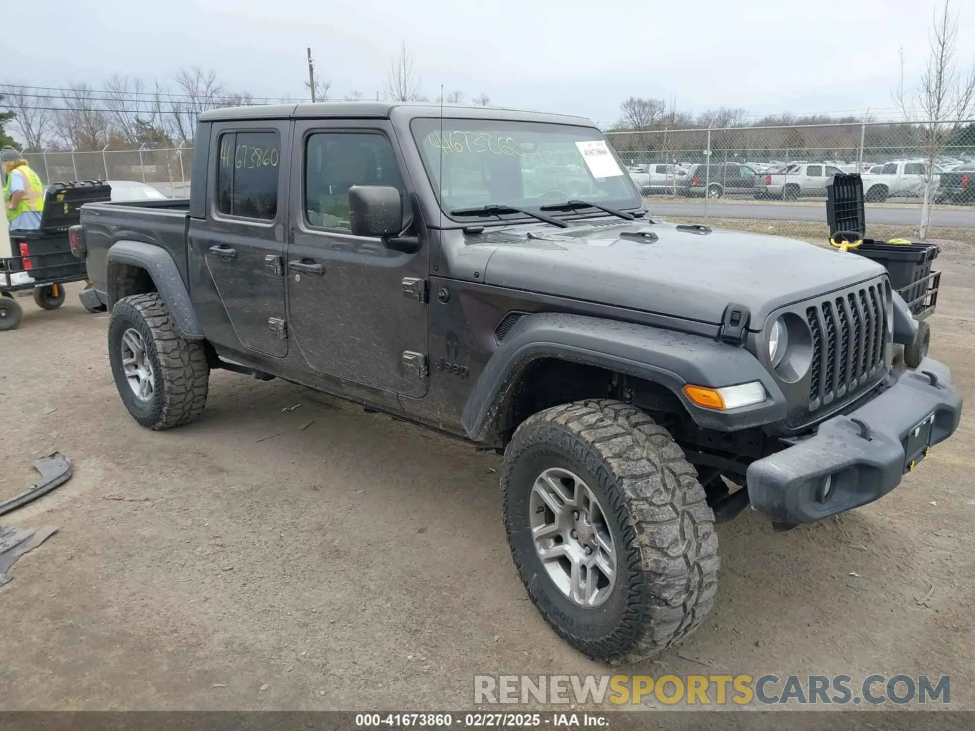 1 Photograph of a damaged car 1C6HJTAG8LL141535 JEEP GLADIATOR 2020