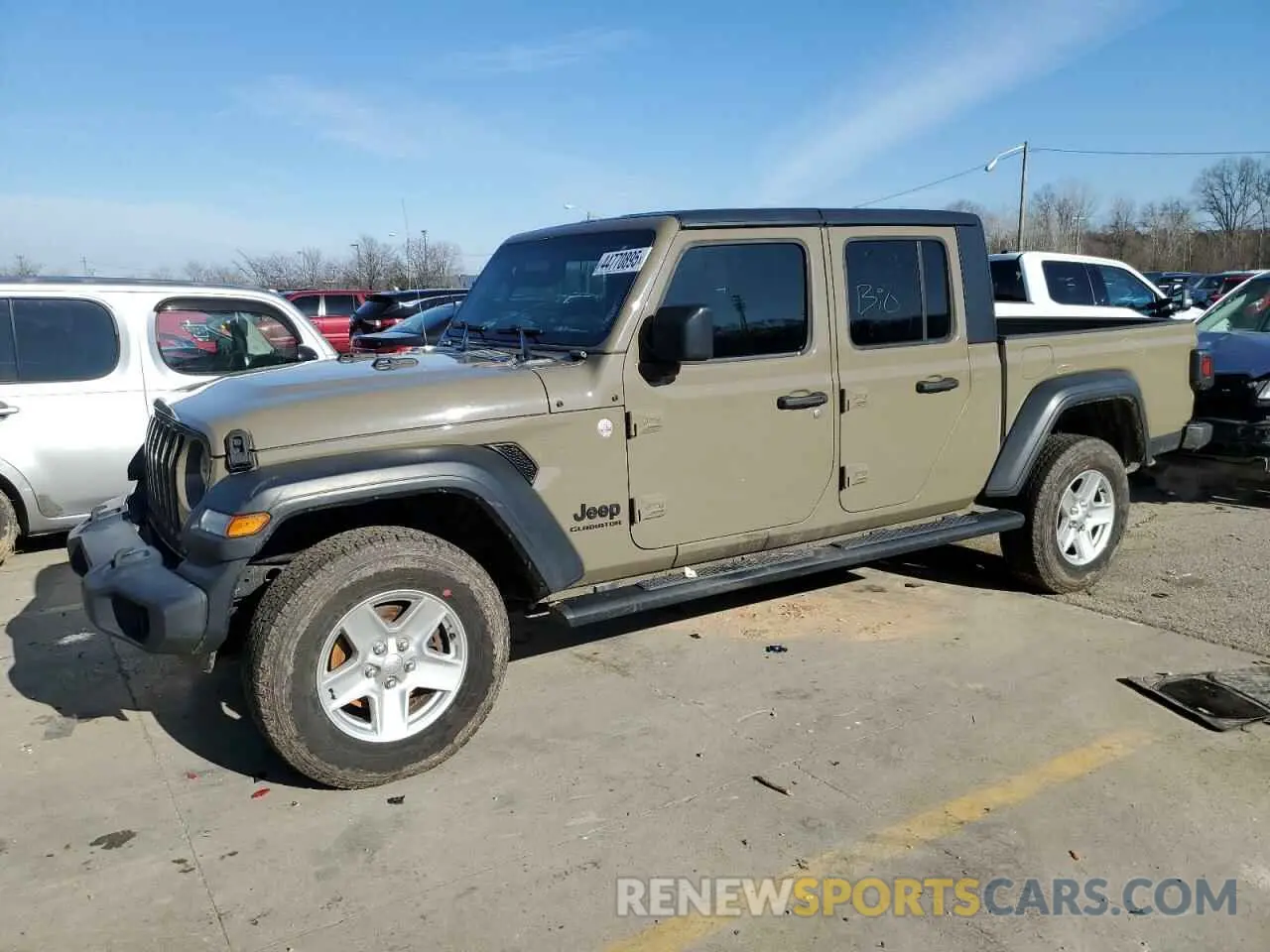 1 Photograph of a damaged car 1C6HJTAG8LL177144 JEEP GLADIATOR 2020