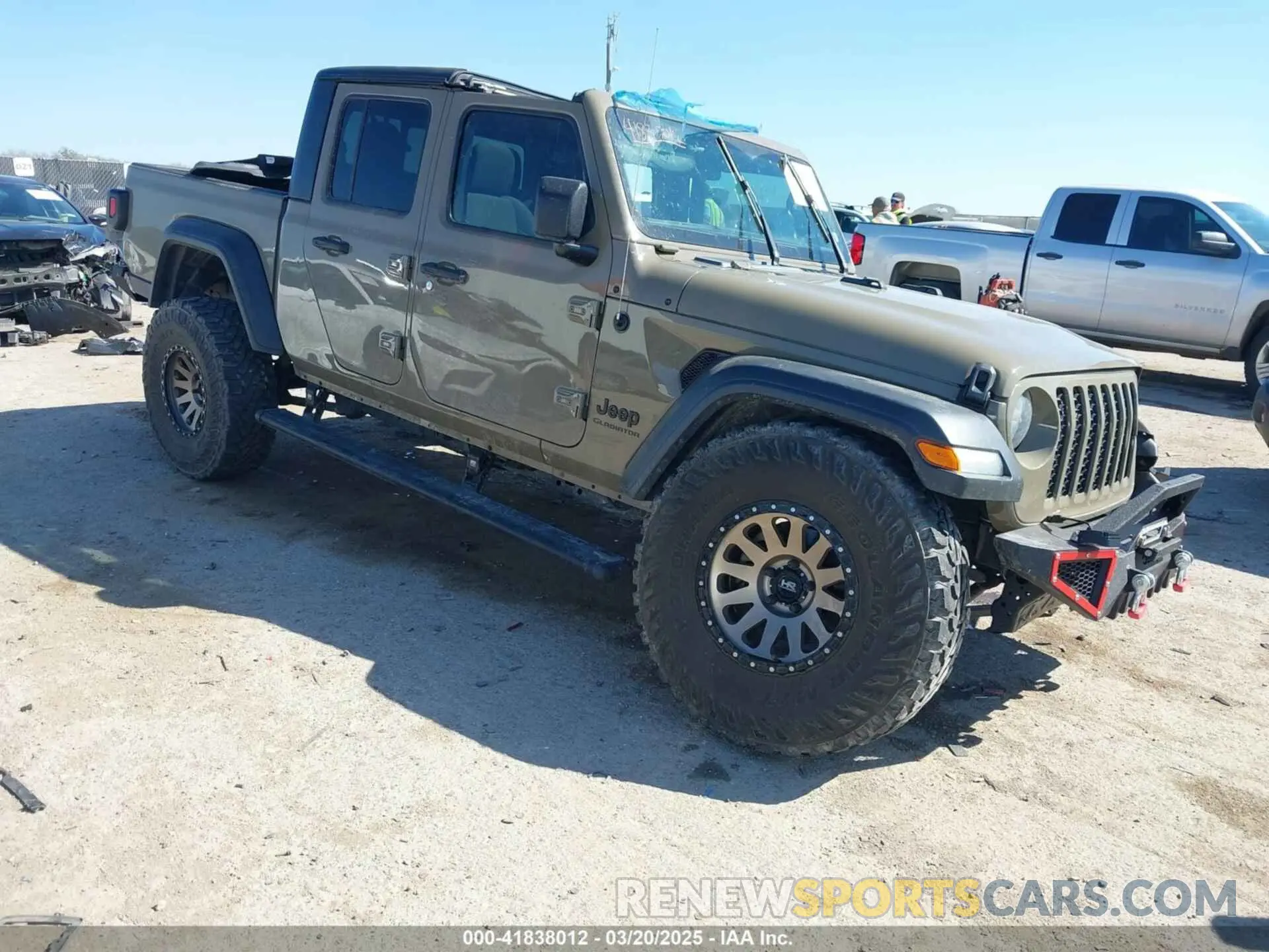 1 Photograph of a damaged car 1C6HJTAG8LL212135 JEEP GLADIATOR 2020
