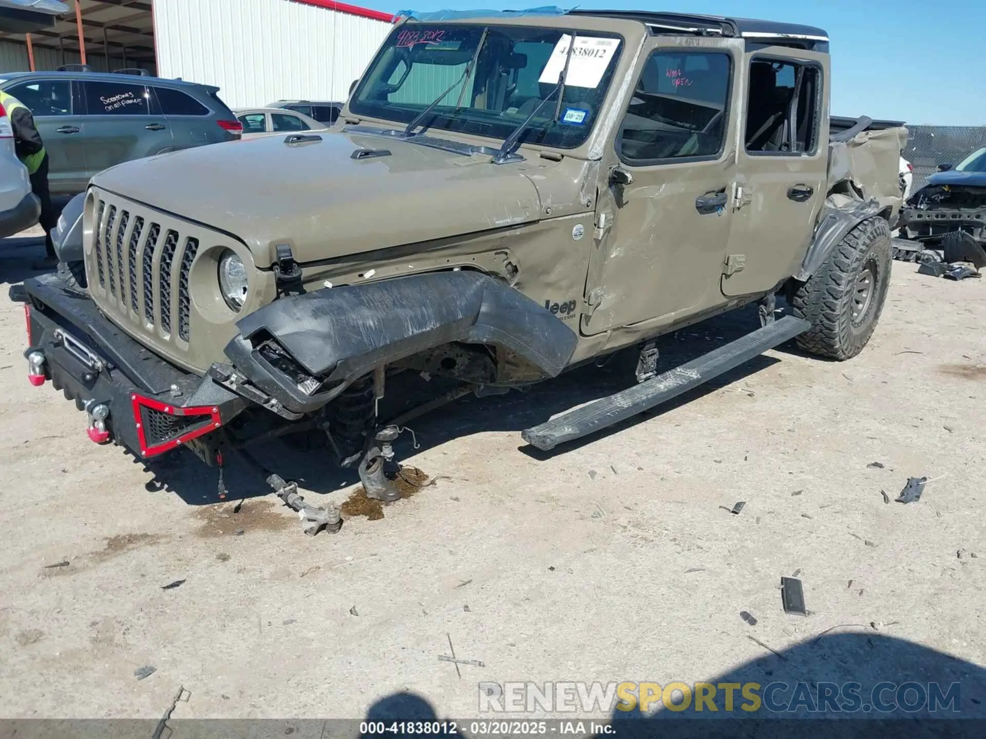 2 Photograph of a damaged car 1C6HJTAG8LL212135 JEEP GLADIATOR 2020