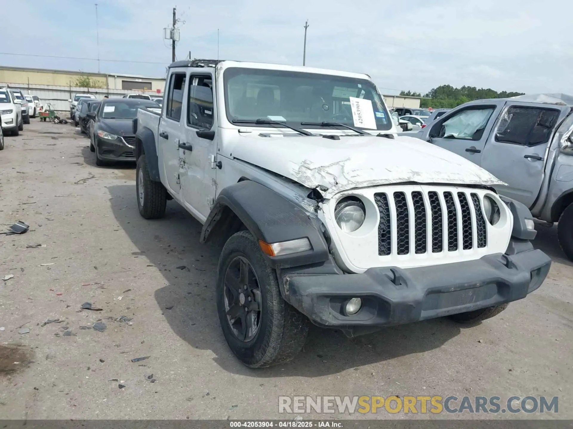 1 Photograph of a damaged car 1C6HJTAG9LL161535 JEEP GLADIATOR 2020