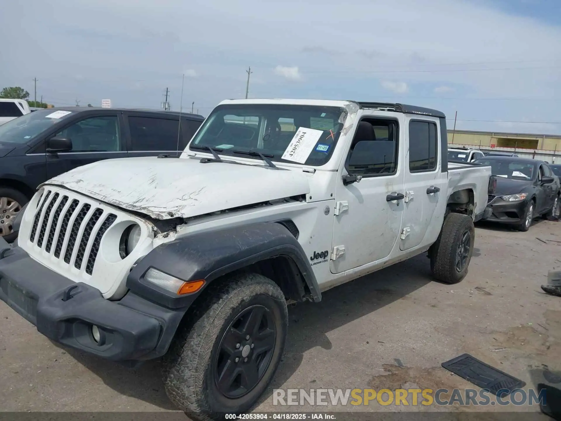 2 Photograph of a damaged car 1C6HJTAG9LL161535 JEEP GLADIATOR 2020