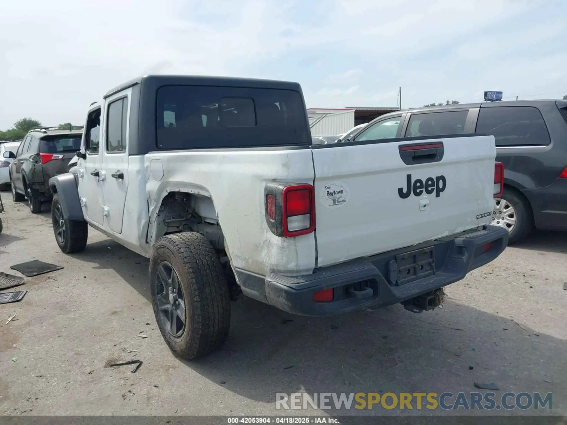 3 Photograph of a damaged car 1C6HJTAG9LL161535 JEEP GLADIATOR 2020