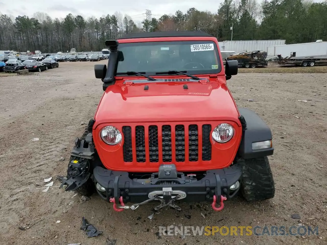 5 Photograph of a damaged car 1C6HJTAGXLL101425 JEEP GLADIATOR 2020