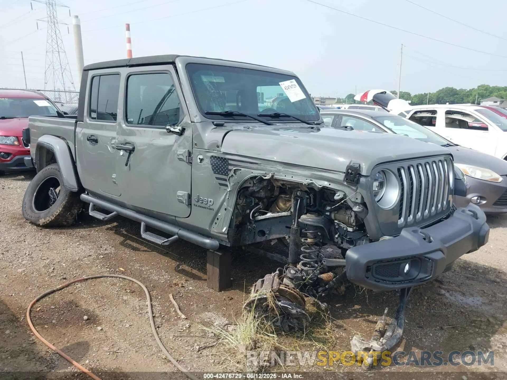1 Photograph of a damaged car 1C6HJTFG0LL169628 JEEP GLADIATOR 2020