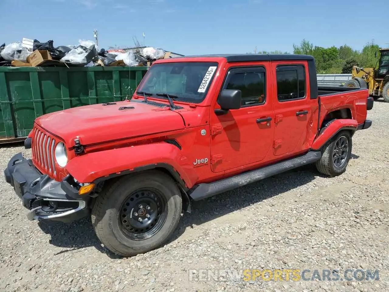 1 Photograph of a damaged car 1C6HJTFG1LL198586 JEEP GLADIATOR 2020