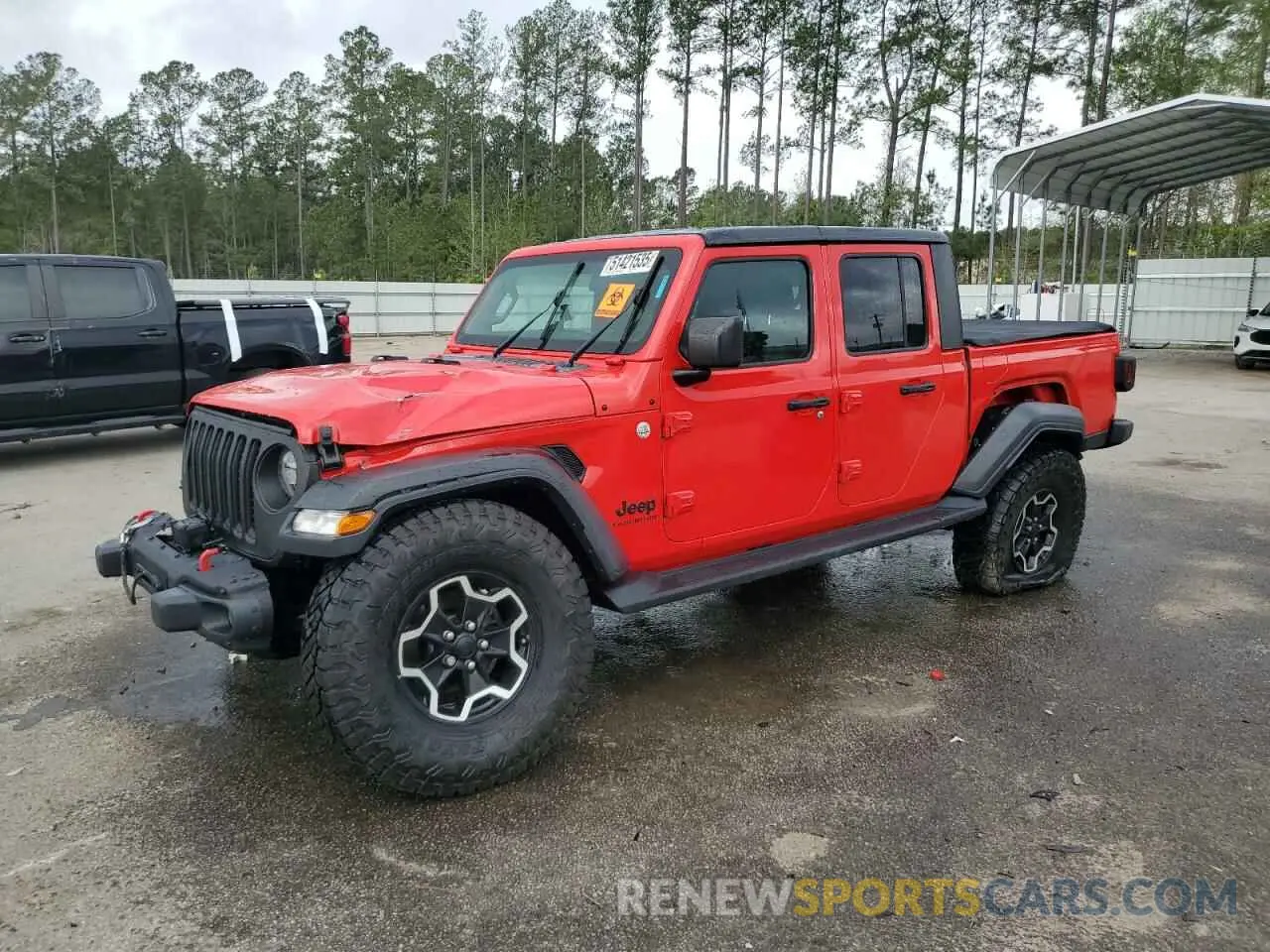 1 Photograph of a damaged car 1C6JJTAG0LL120096 JEEP GLADIATOR 2020