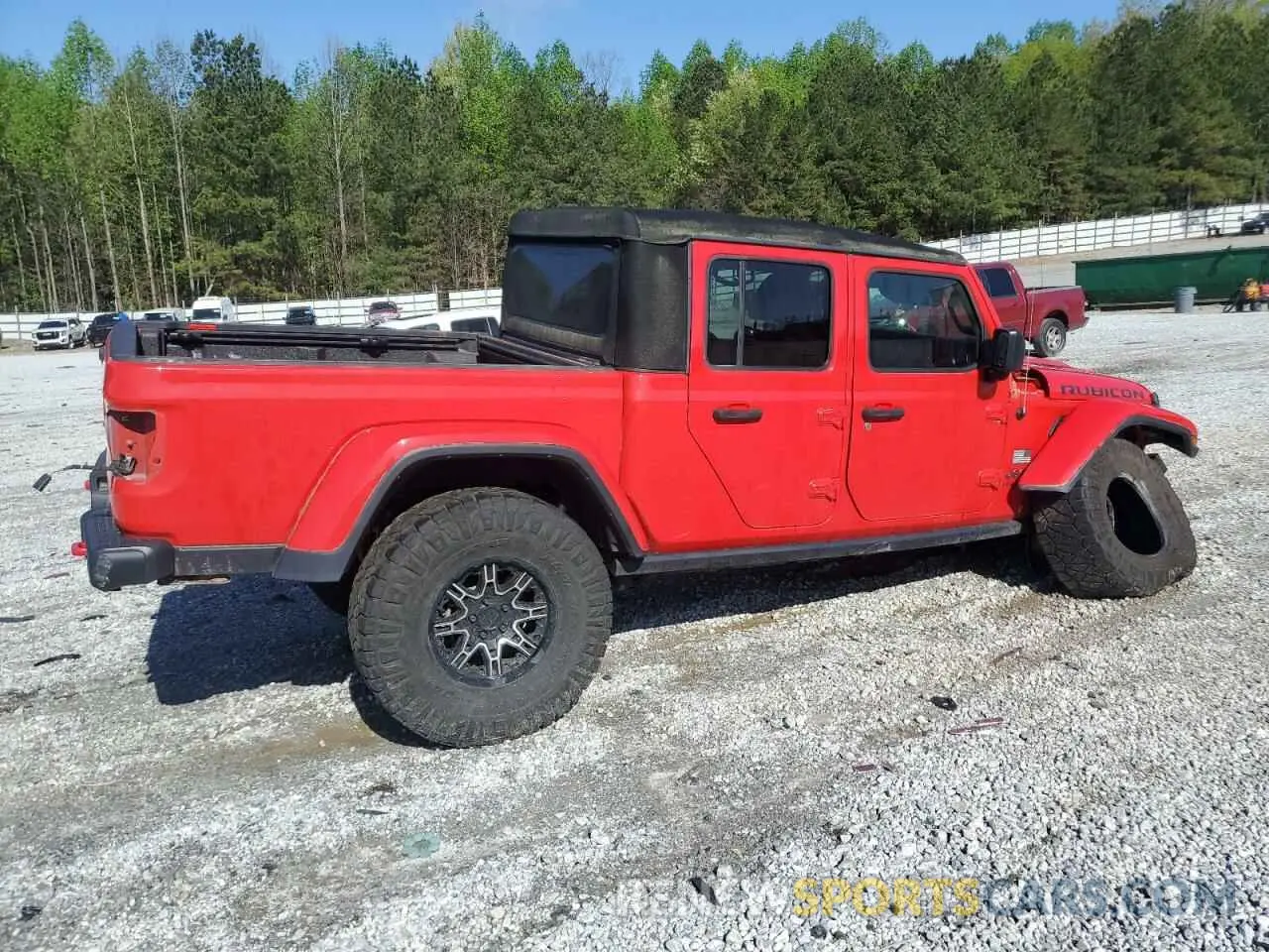 3 Photograph of a damaged car 1C6JJTBG0LL136507 JEEP GLADIATOR 2020