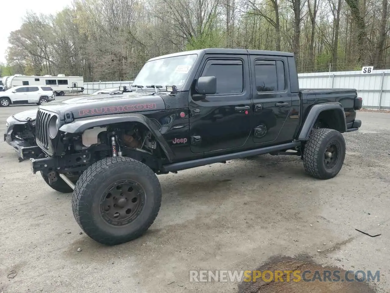 1 Photograph of a damaged car 1C6JJTBG0LL163075 JEEP GLADIATOR 2020