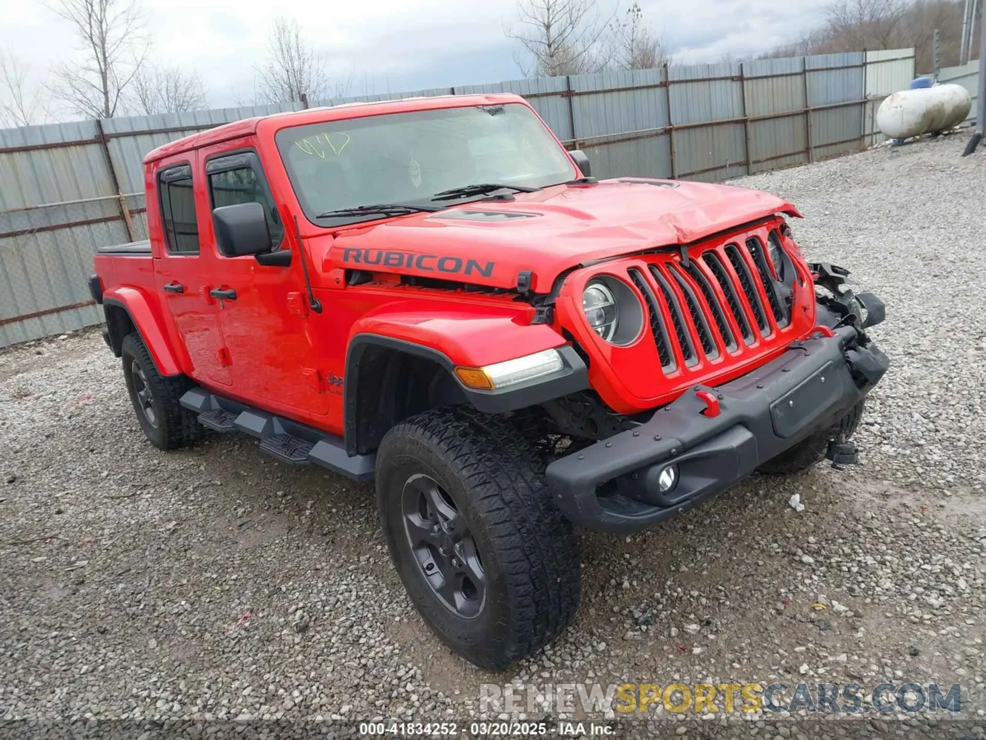 1 Photograph of a damaged car 1C6JJTBG1LL168379 JEEP GLADIATOR 2020