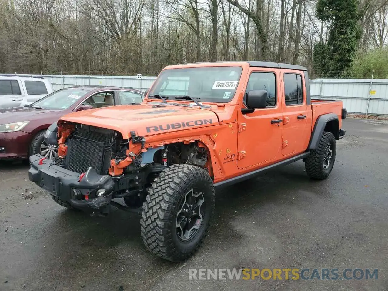 1 Photograph of a damaged car 1C6JJTBG8LL156097 JEEP GLADIATOR 2020