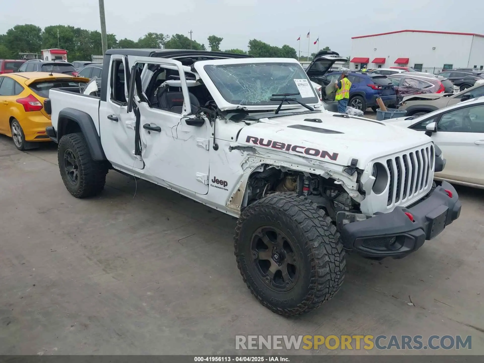 1 Photograph of a damaged car 1C6JJTBGXLL136711 JEEP GLADIATOR 2020