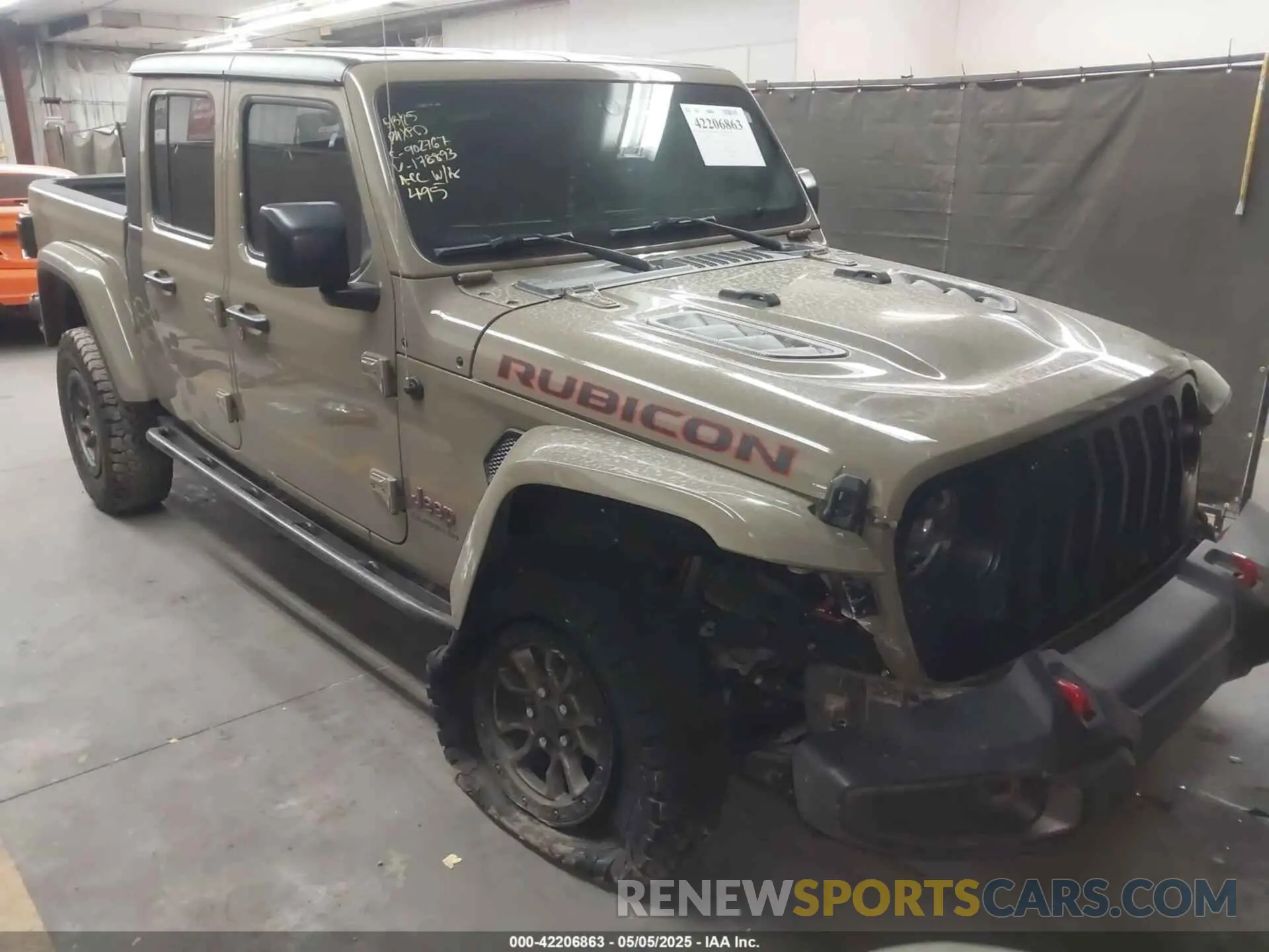 1 Photograph of a damaged car 1C6JJTBGXLL178893 JEEP GLADIATOR 2020