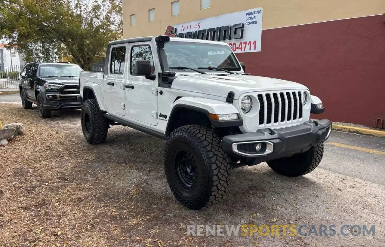 1 Photograph of a damaged car 1C6HJTAG0ML541509 JEEP GLADIATOR 2021
