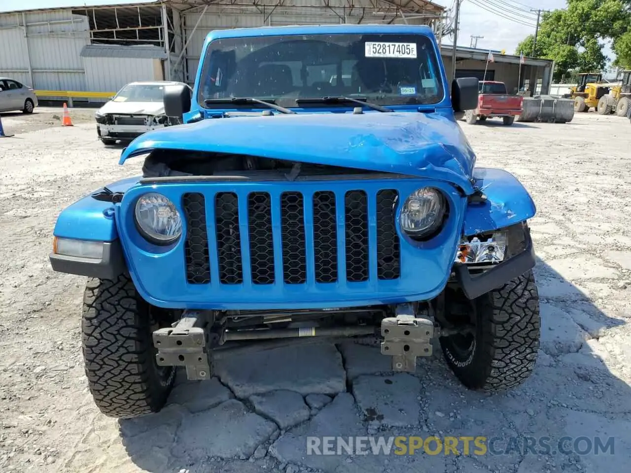 5 Photograph of a damaged car 1C6HJTAG0ML560089 JEEP GLADIATOR 2021