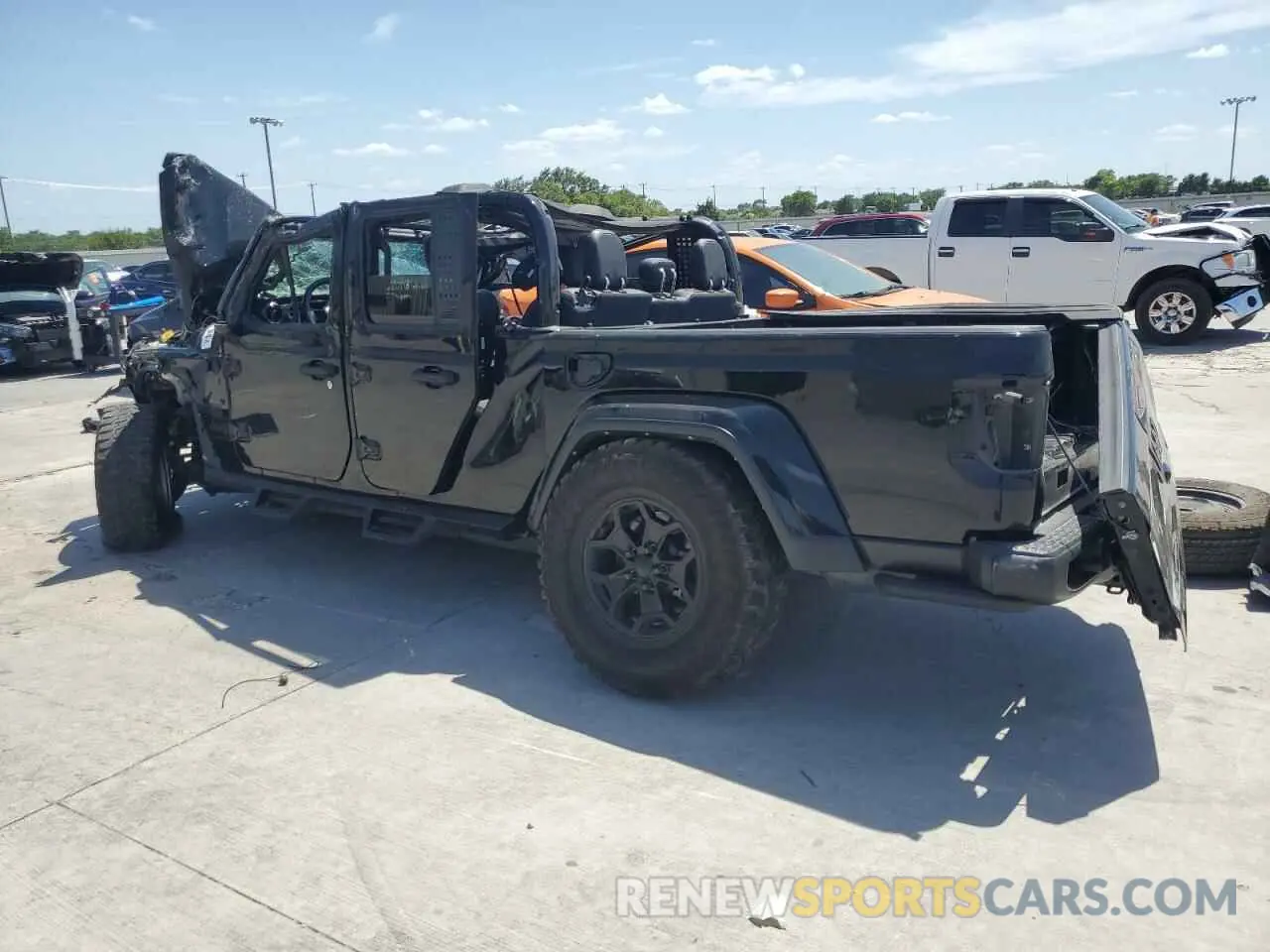 2 Photograph of a damaged car 1C6HJTAG0ML587535 JEEP GLADIATOR 2021