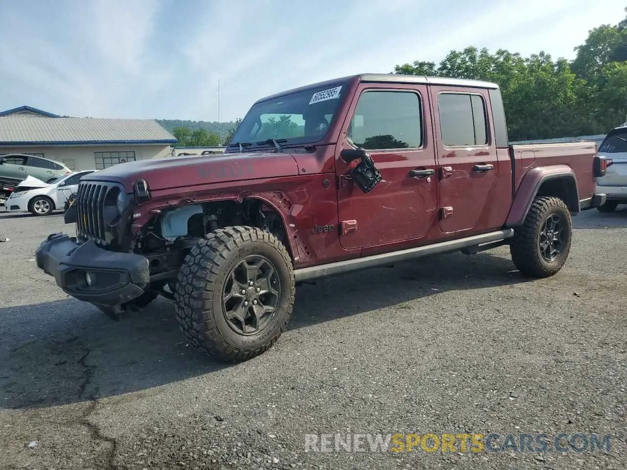 1 Photograph of a damaged car 1C6HJTAG0ML613308 JEEP GLADIATOR 2021