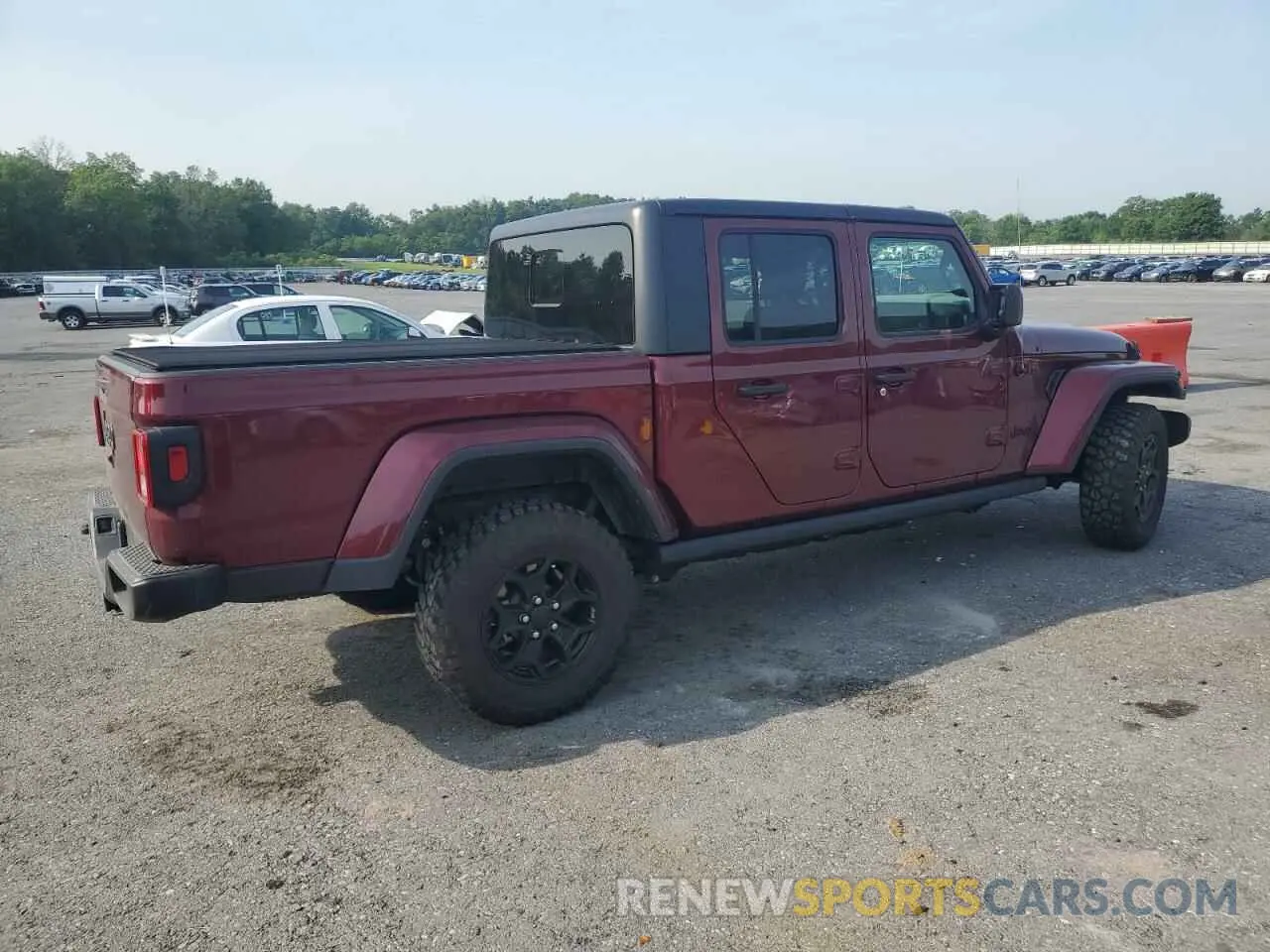 3 Photograph of a damaged car 1C6HJTAG0ML613308 JEEP GLADIATOR 2021